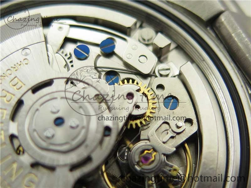 Navitimer 8 B01 Chrono 43mm SS Best Edition Blue Dial on SS Bracelet A7750
