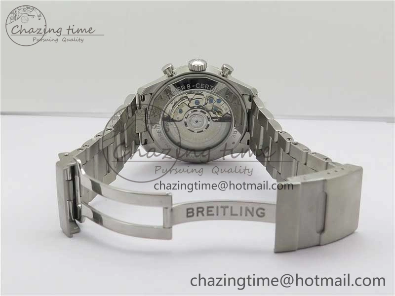 Navitimer 8 B01 Chrono 43mm SS Best Edition Silver Dial on SS Bracelet A7750