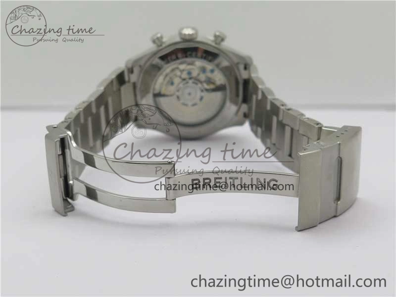 Navitimer 8 B01 Chrono 43mm SS Best Edition Silver Dial on SS Bracelet A7750