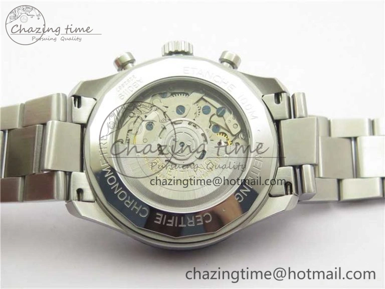 Navitimer 8 B01 Chrono 43mm SS Black Bezel Best Edition Black Dial on SS Bracelet A7750