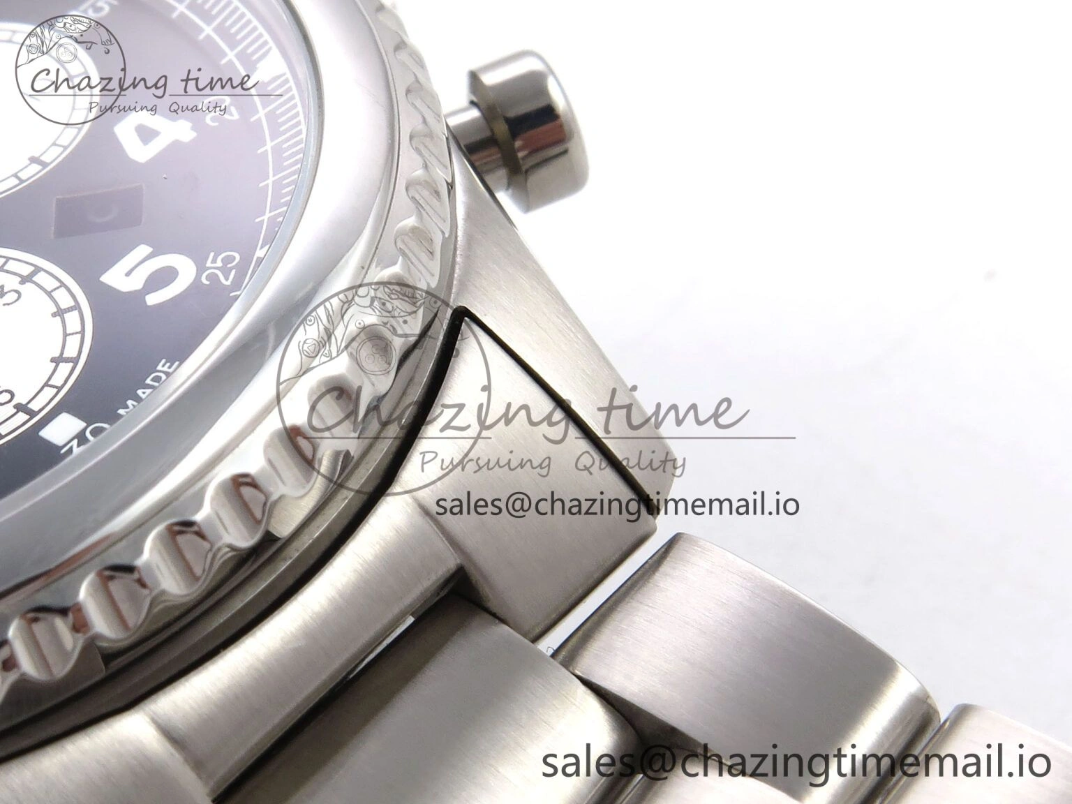 Navitimer 8 B01 Chrono SS EF 1:1 Best Edition Black Dial on SS Bracelet A7750