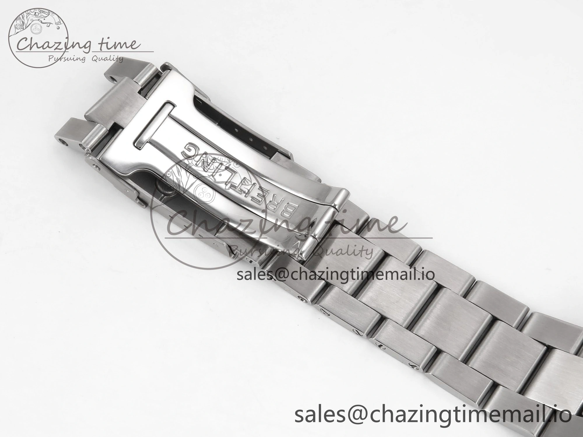 Navitimer 8 B01 Chrono SS EF 1:1 Best Edition White Dial Arabic Bezel on SS Bracelet A7750