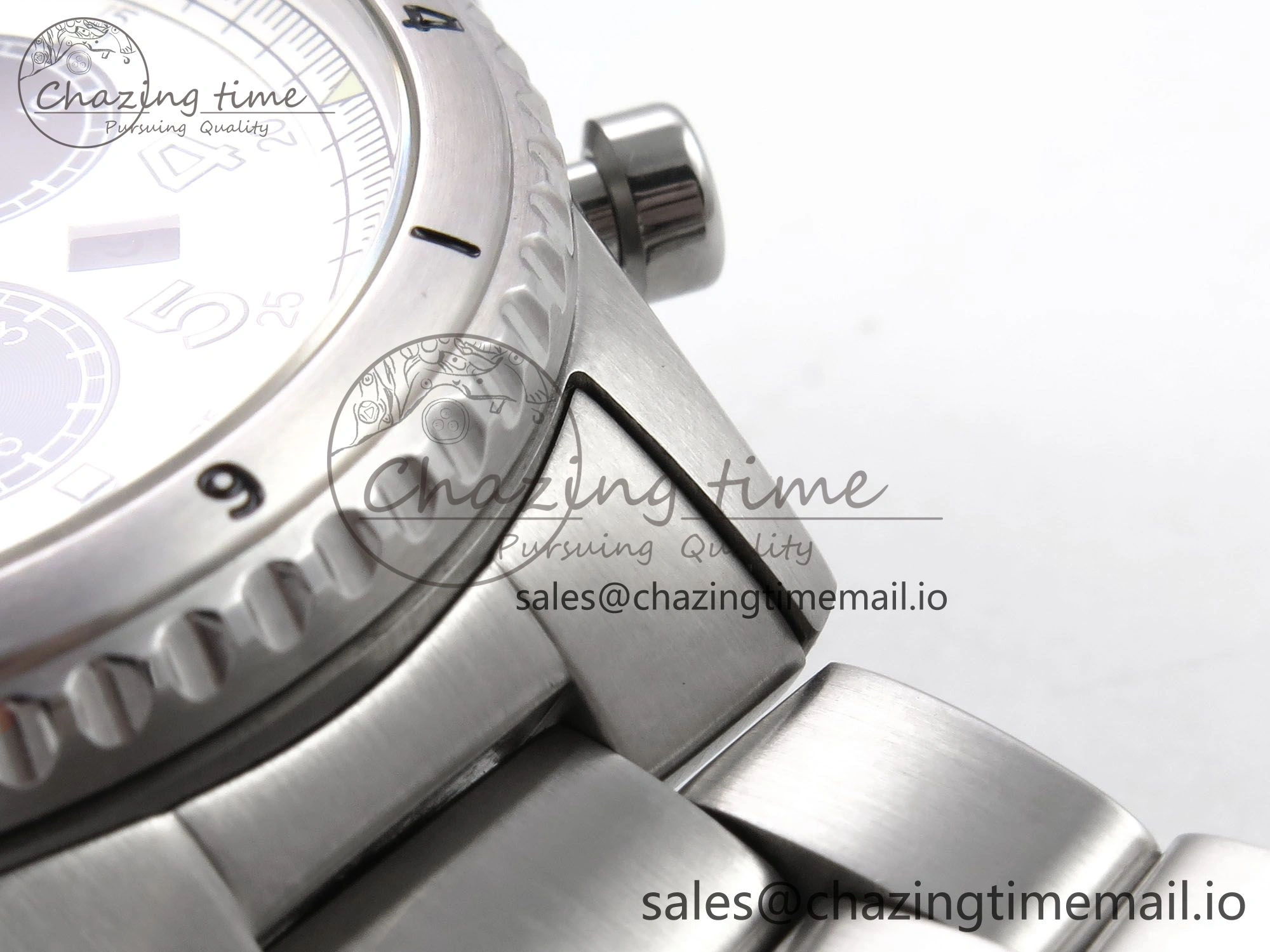 Navitimer 8 B01 Chrono SS EF 1:1 Best Edition White Dial Arabic Bezel on SS Bracelet A7750