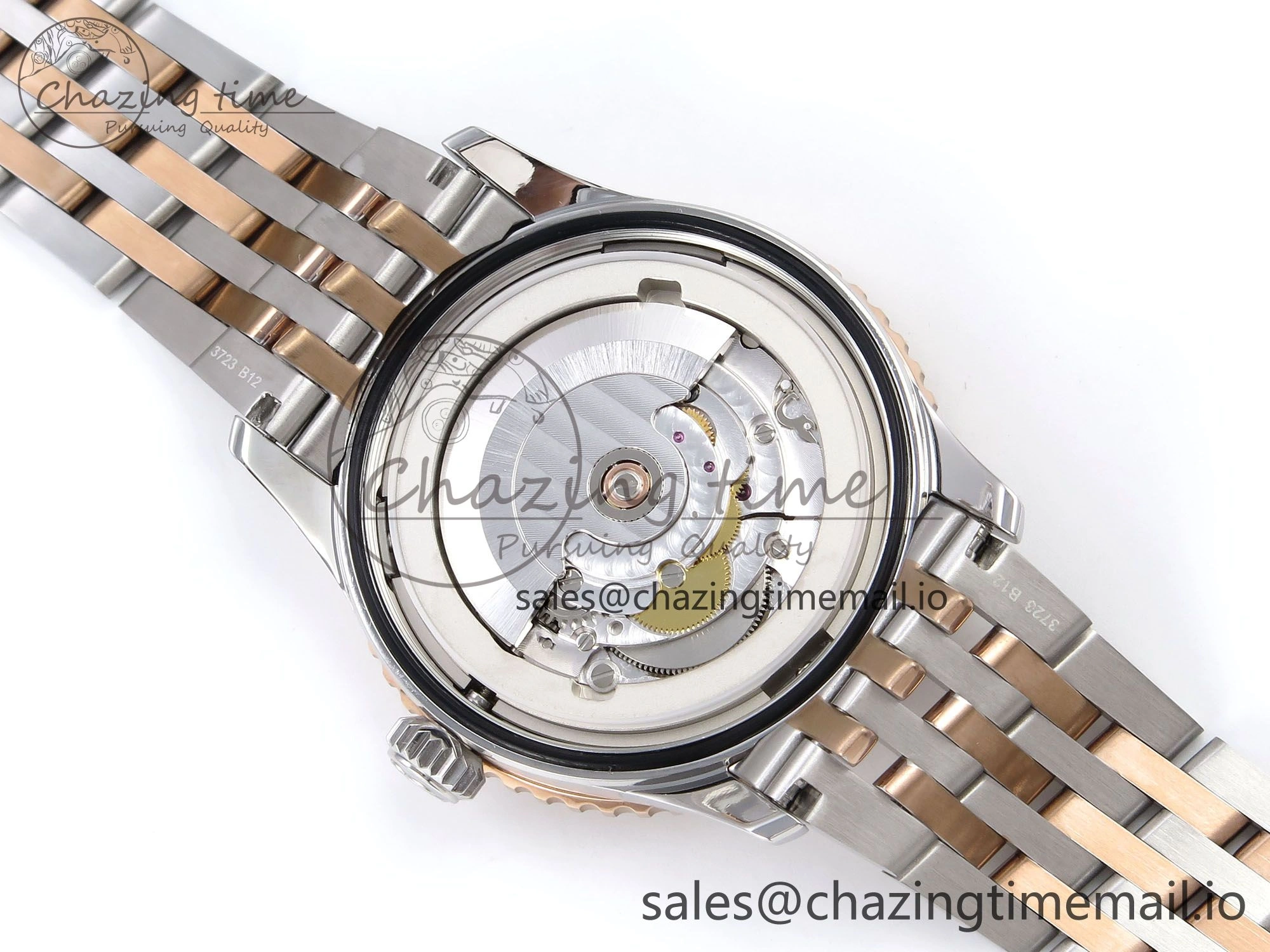 Navitimer Automati SS RG 41mm TF 1:1 Best Edition RG Bezel White Dial on SS RG Bracelet A2824