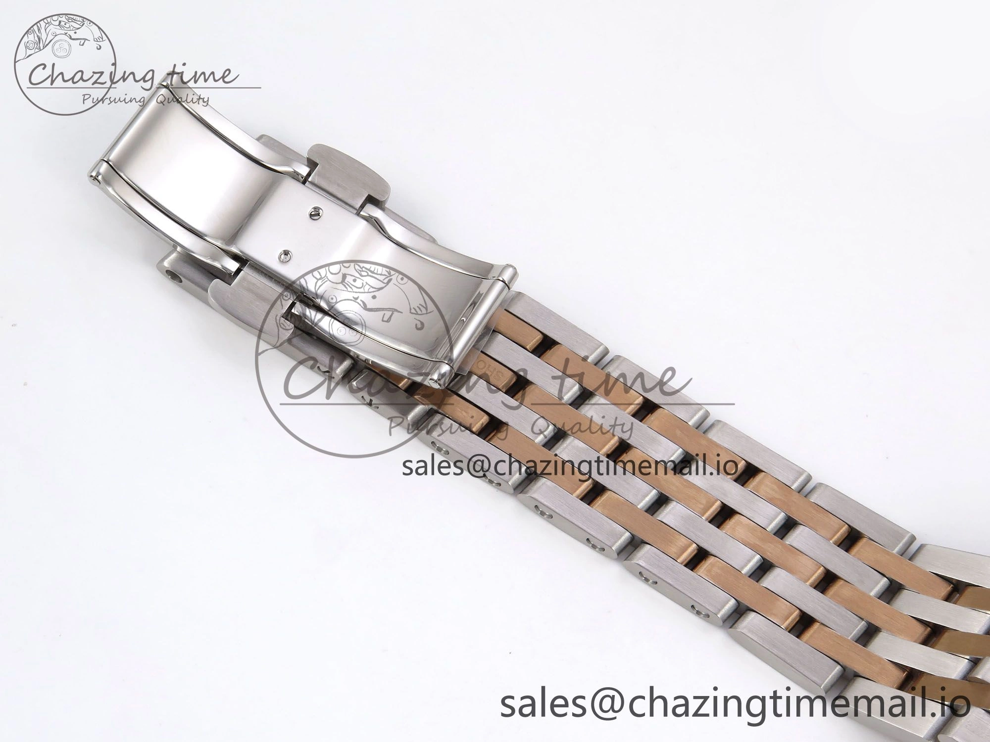 Navitimer Automati SS RG 41mm TF 1:1 Best Edition RG Bezel White Dial on SS RG Bracelet A2824