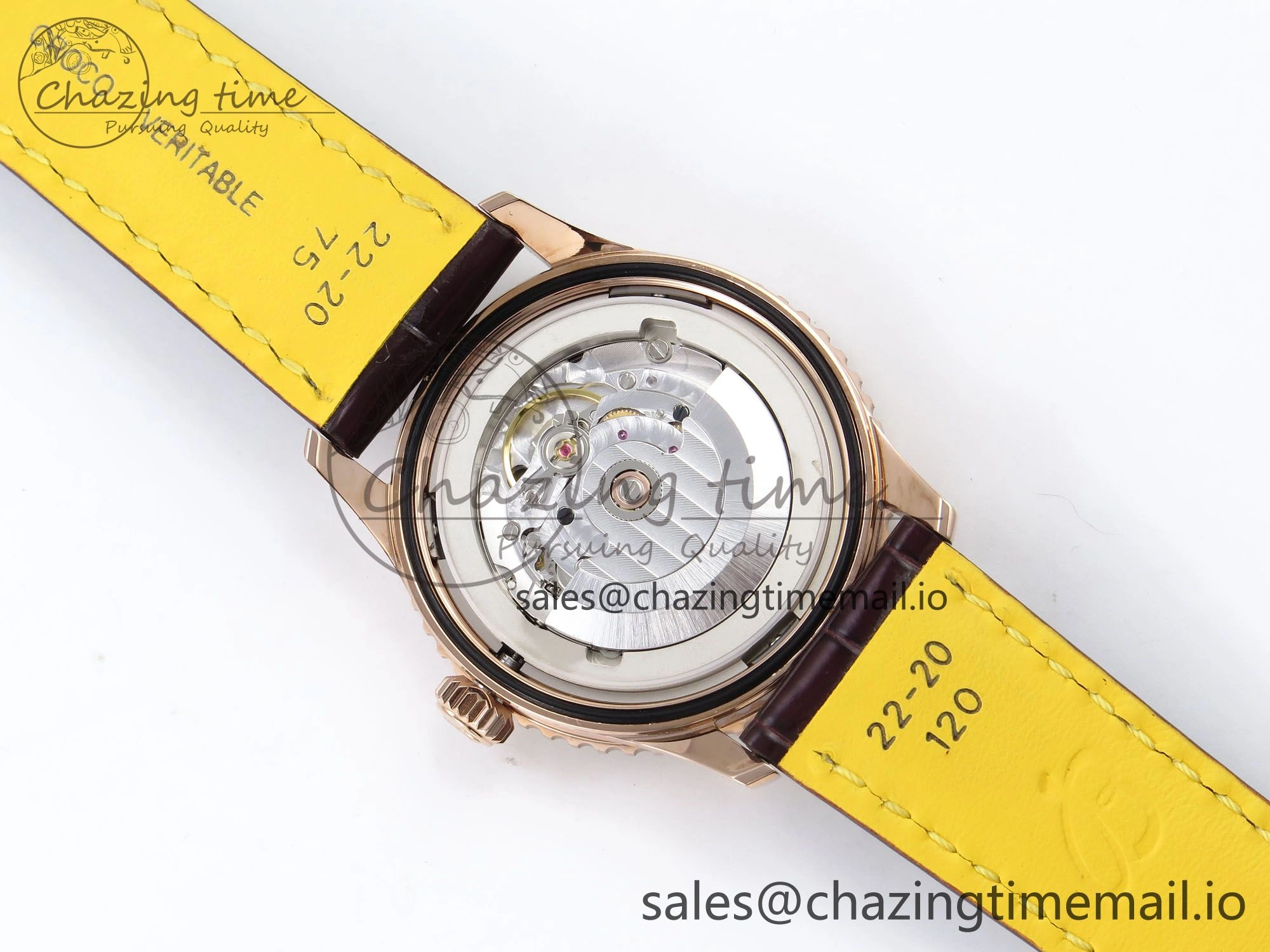 Navitimer Automatic RG 41mm TF 1:1 Best Edition White Dial on Brown Leather Strap A2824