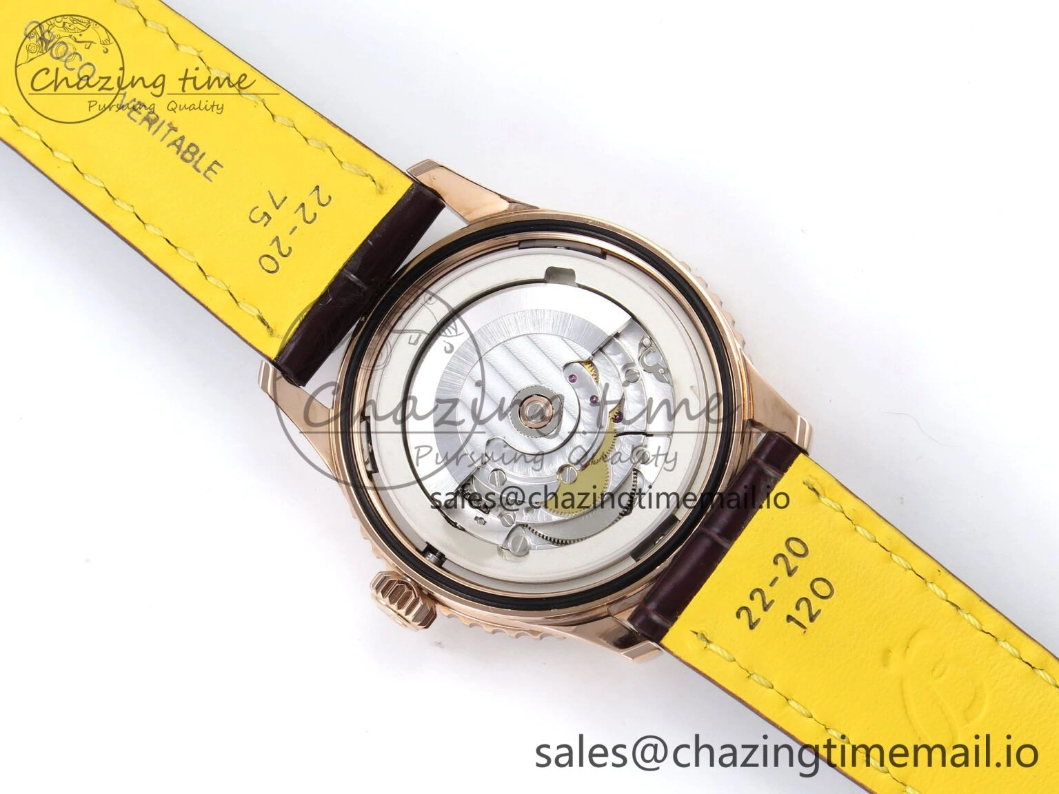 Navitimer Automatic RG 41mm TF 1:1 Best Edition White Dial on Brown Leather Strap A2824