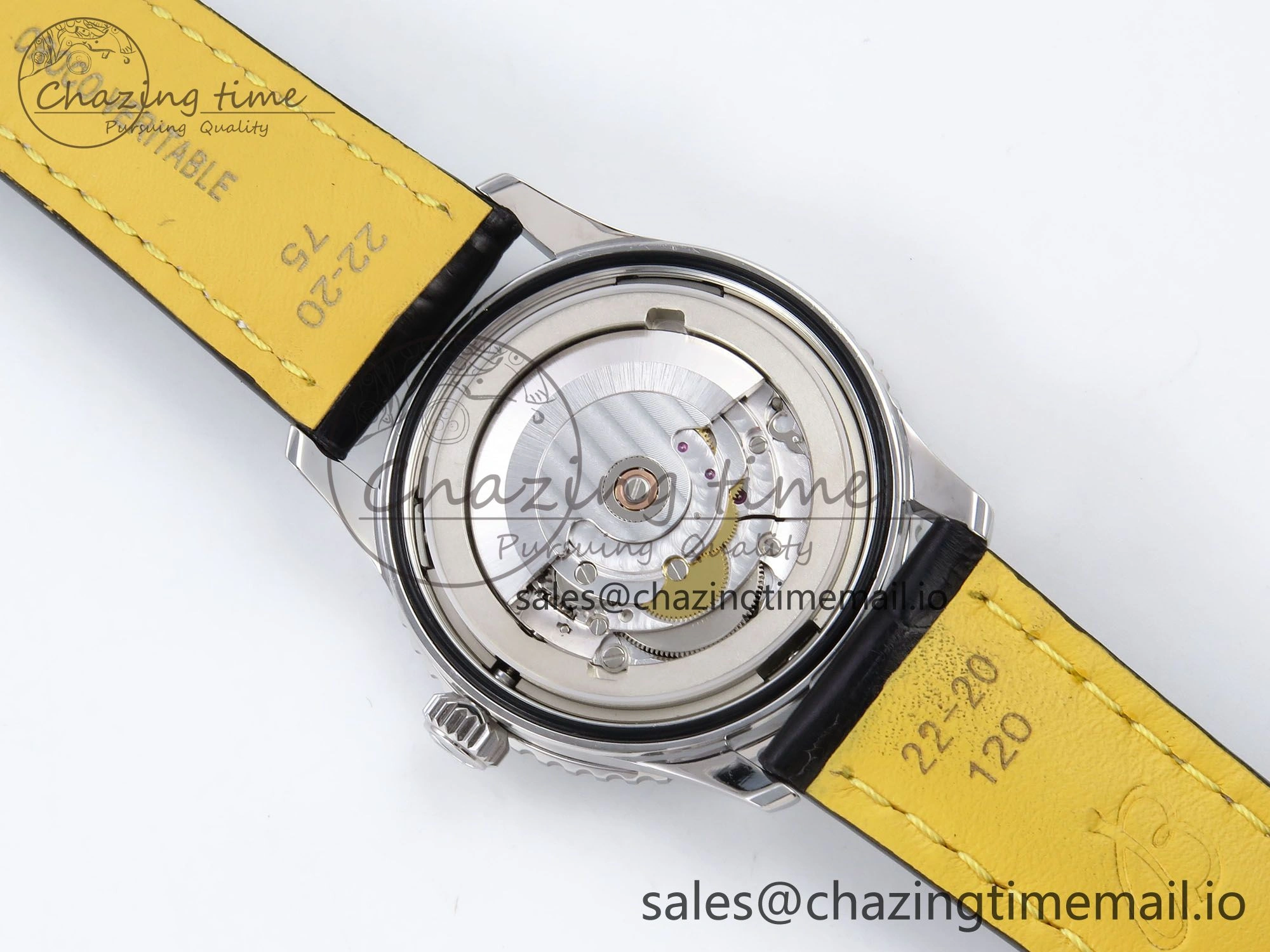 Navitimer Automatic SS 41mm TF 1:1 Best Edition Green Dial on Black Leather Strap A2824