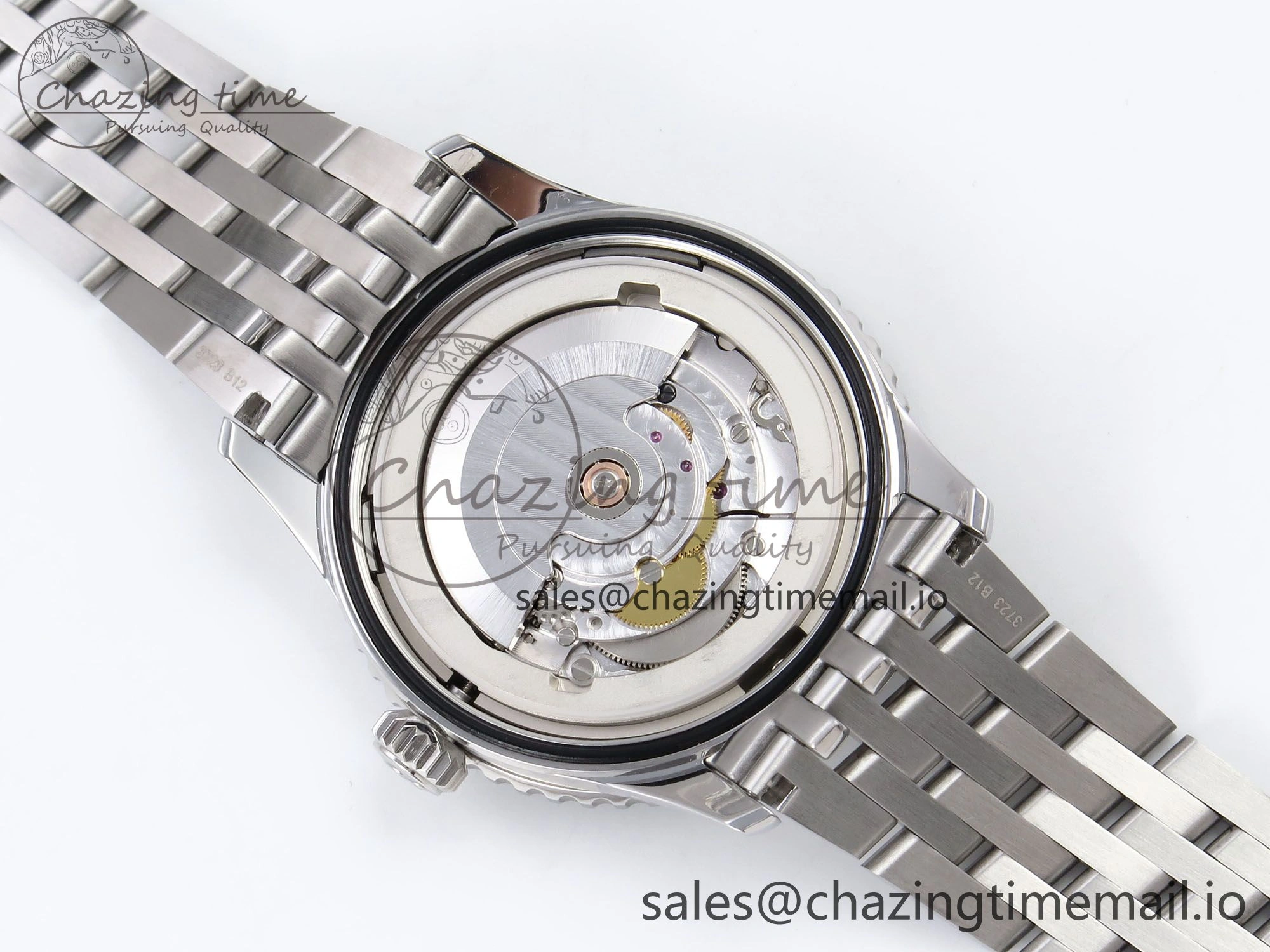 Navitimer Automatic SS 41mm TF 1:1 Best Edition SS Bezel Green Dial on SS Bracelet A2824