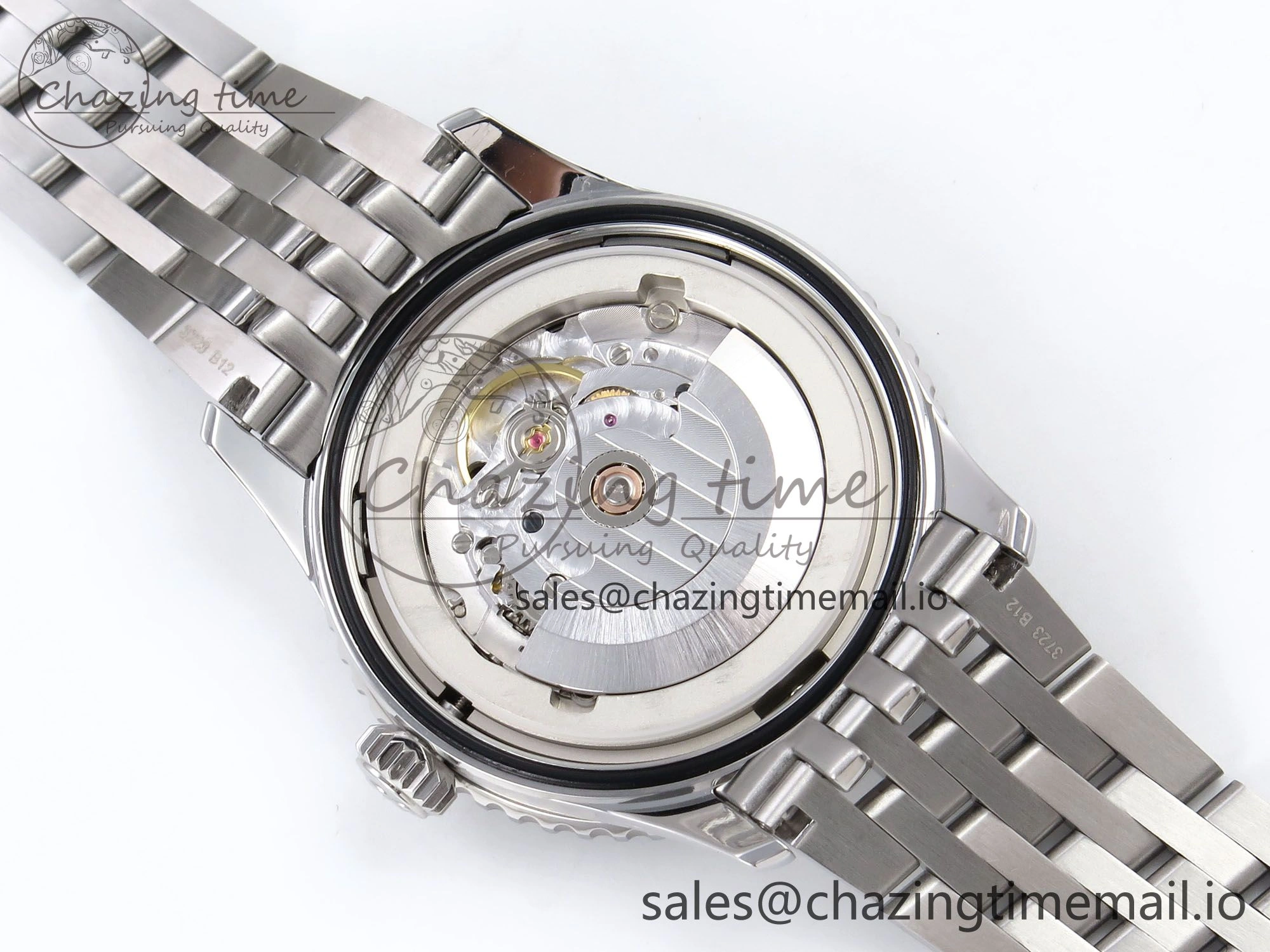 Navitimer Automatic SS 41mm TF 1:1 Best Edition SS Bezel Green Dial on SS Bracelet A2824