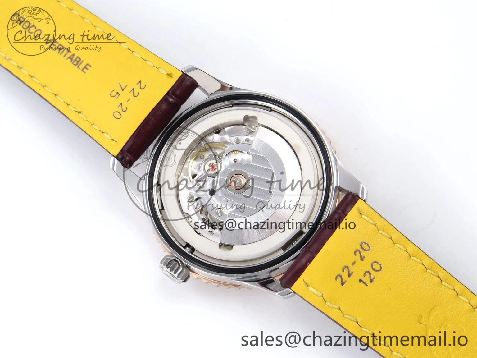 Navitimer Automatic SS RG 41mm TF 1:1 Best Edition White Dial on Brown Leather Strap A2824