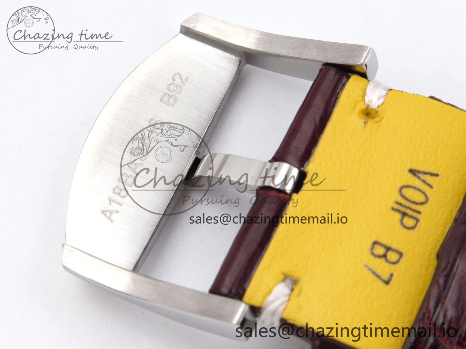 Navitimer Automatic SS RG 41mm TF 1:1 Best Edition White Dial on Brown Leather Strap A2824