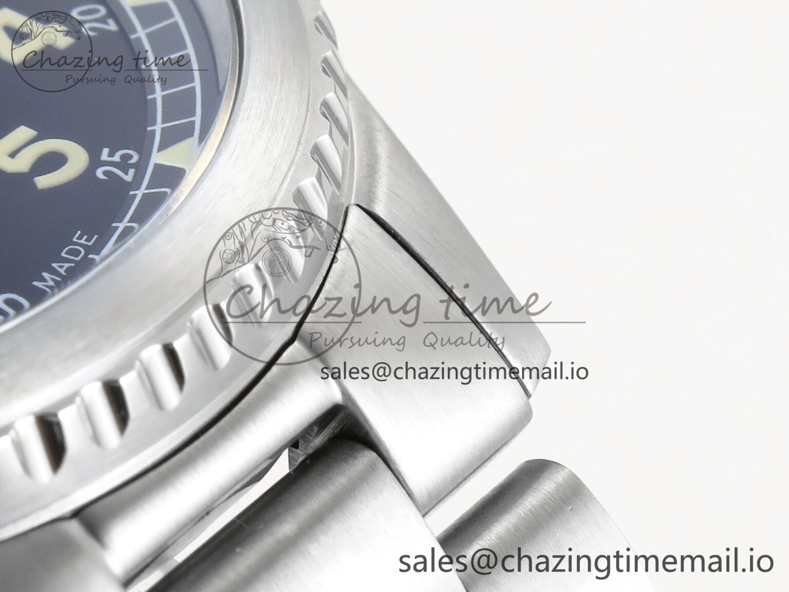 Navitimer Aviator 8 SS TF 1:1 Best Edition Black Dial on SS Bracelet A2824