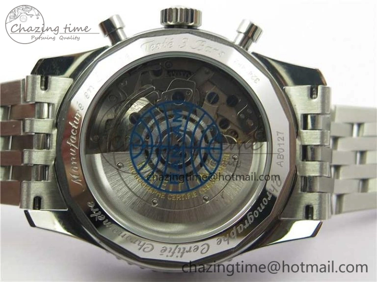 Navitimer B01 Chronograph 43 TWA Edition SS AIF Blue Dial on Bracelet A7750