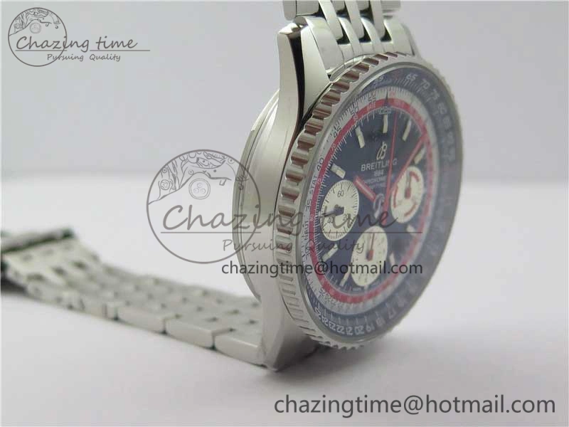 Navitimer B01 Chronograph 43 TWA Edition SS AIF Blue Dial on Bracelet A7750
