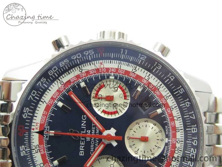 Navitimer B01 Chronograph 43 TWA Edition SS AIF Blue Dial on Bracelet A7750