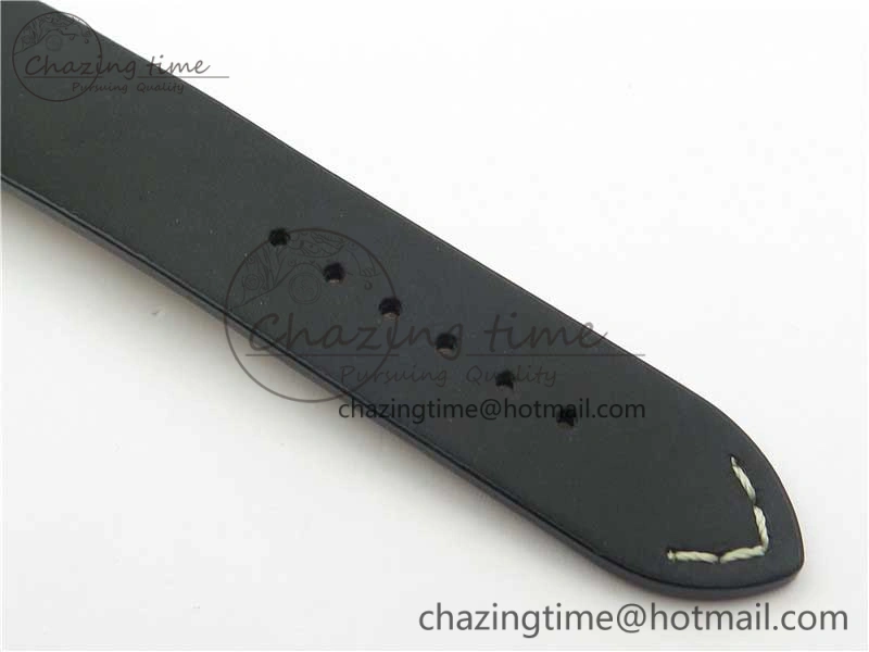 Navitimer B01 Chronograph 43 TWA Edition SS V9F 1:1 Black Dial on Black Leather Strap A7750