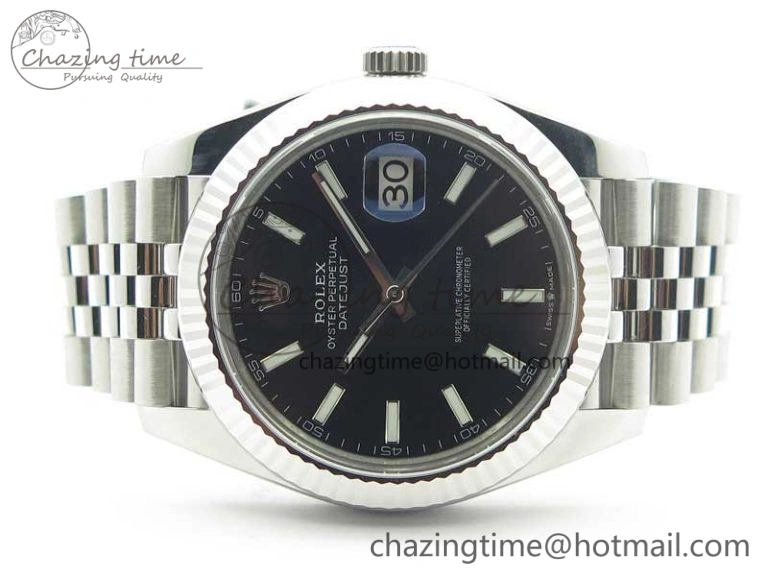 New DateJust 41 126334 ARF 1:1 Best Edition 904L Steel Black Dial on Jubilee Bracelet A2824 V3