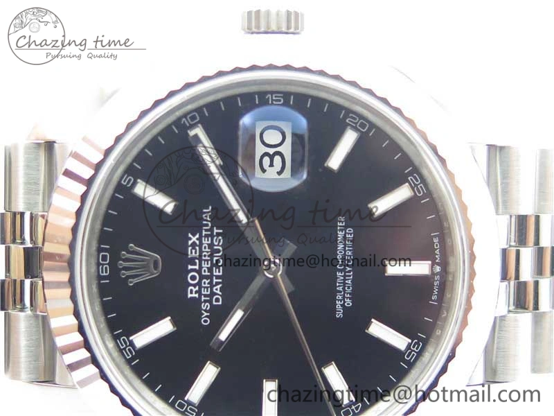 New DateJust 41 126334 ARF 1:1 Best Edition 904L Steel Black Dial on Jubilee Bracelet A2824 V3