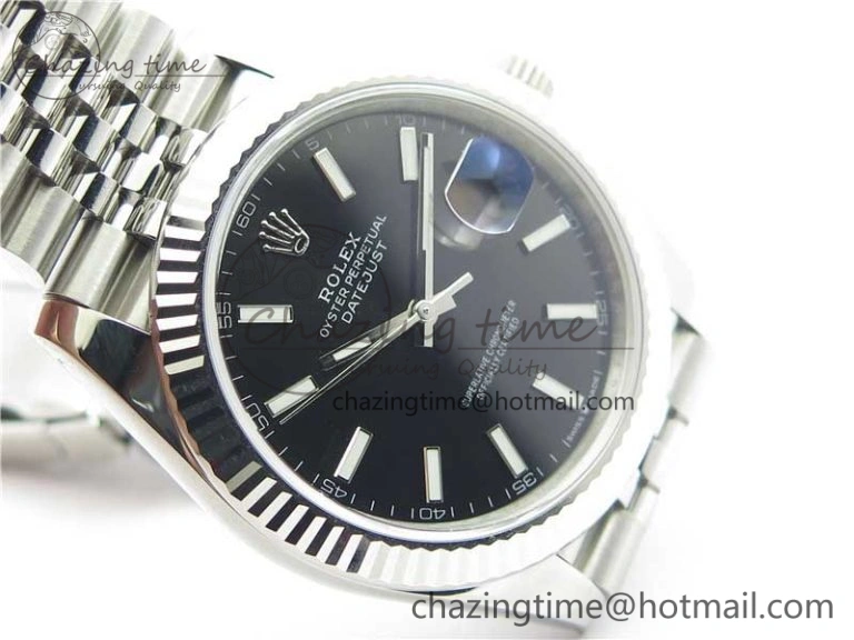 New DateJust 41 126334 ARF 1:1 Best Edition 904L Steel Black Dial on Jubilee Bracelet A2824 V3