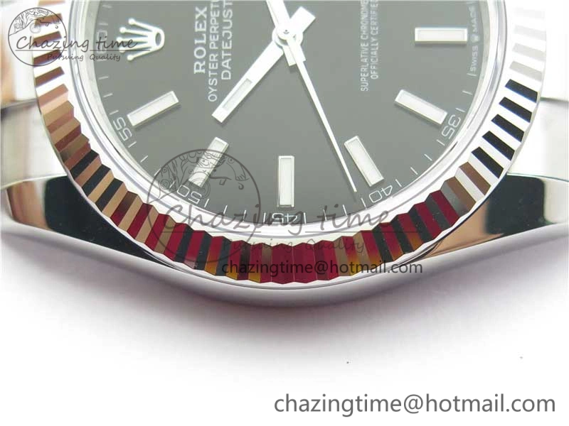 New DateJust 41 126334 ARF 1:1 Best Edition 904L Steel Black Dial on Oyster Bracelet A2824 V3