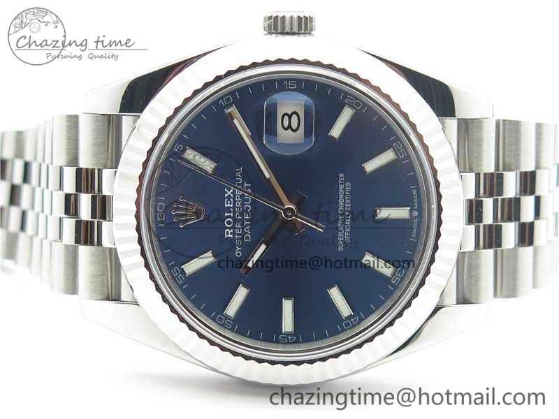 New DateJust 41 126334 ARF 1:1 Best Edition 904L Steel Blue Dial on Jubilee Bracelet A2824 V3