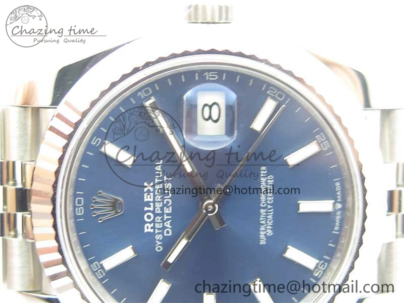 New DateJust 41 126334 ARF 1:1 Best Edition 904L Steel Blue Dial on Jubilee Bracelet A2824 V3