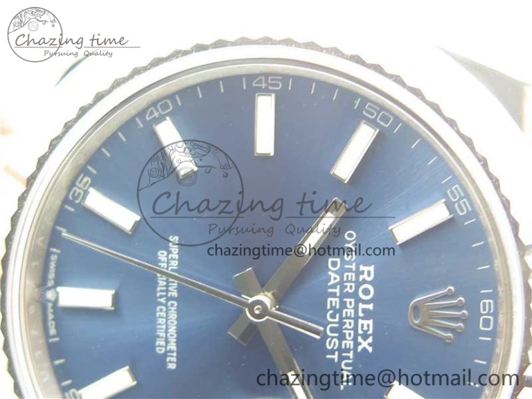 New DateJust 41 126334 ARF 1:1 Best Edition 904L Steel Blue Dial on Jubilee Bracelet A2824 V3