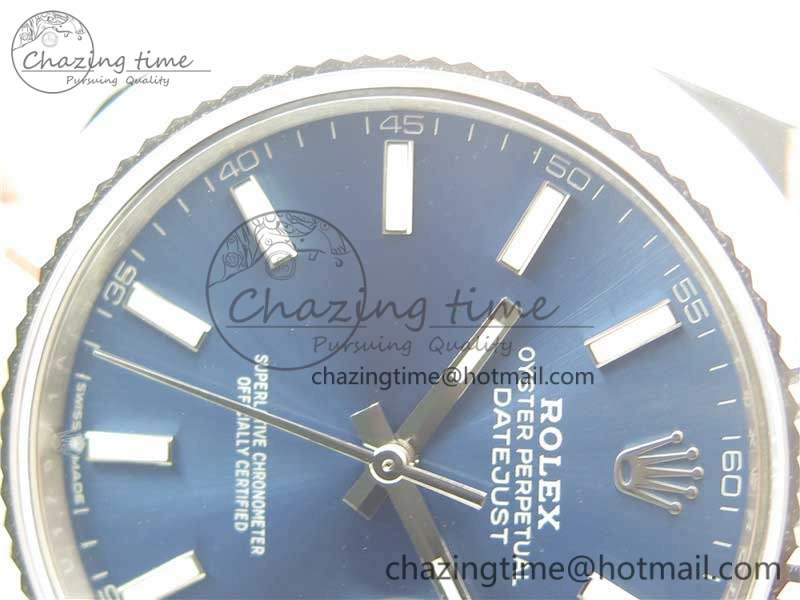 New DateJust 41 126334 ARF 1:1 Best Edition 904L Steel Blue Dial on Jubilee Bracelet A2824 V3