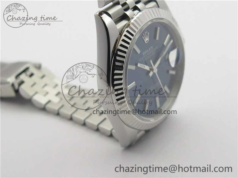 New DateJust 41 126334 ARF 1:1 Best Edition 904L Steel Blue Dial on Jubilee Bracelet A2824 V3
