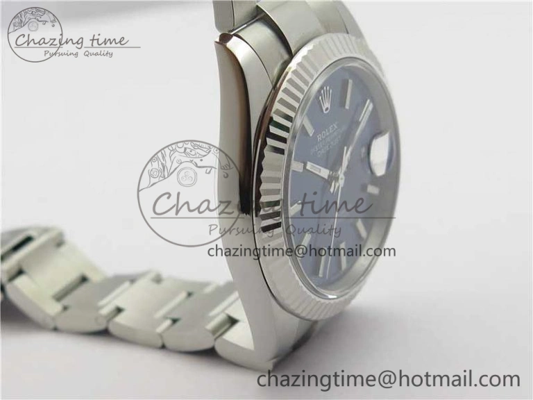 New DateJust 41 126334 ARF 1:1 Best Edition 904L Steel Blue Dial on Oyster Bracelet A2824 V3