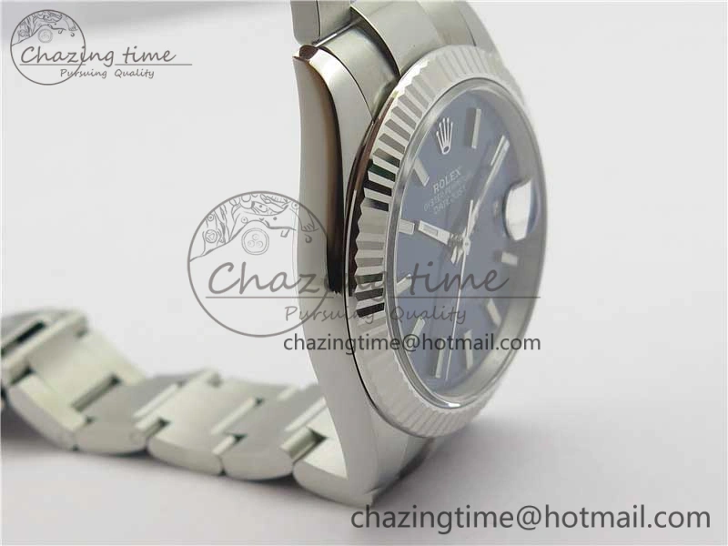 New DateJust 41 126334 ARF 1:1 Best Edition 904L Steel Blue Dial on Oyster Bracelet A2824 V3