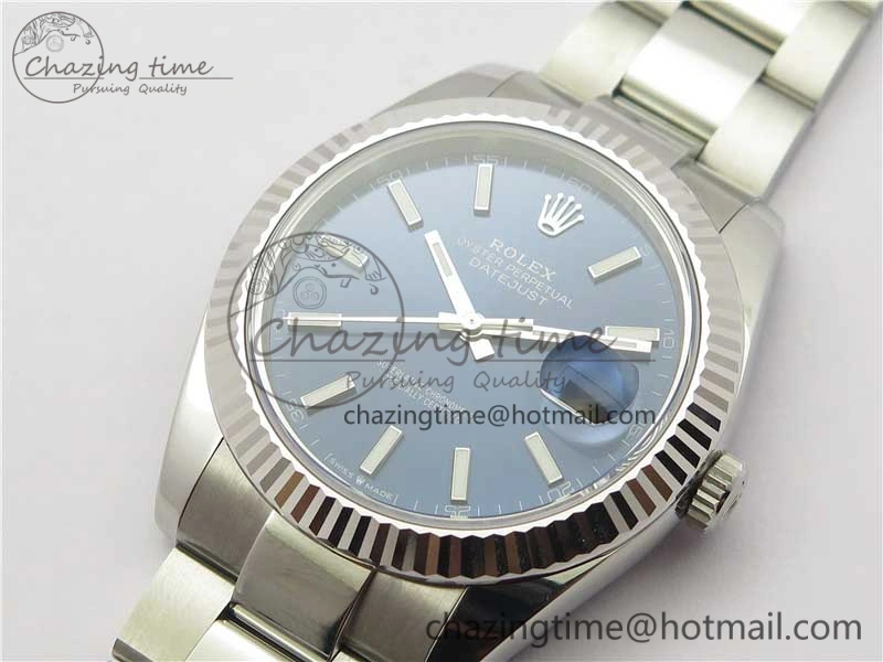 New DateJust 41 126334 ARF 1:1 Best Edition 904L Steel Blue Dial on Oyster Bracelet A2824 V3