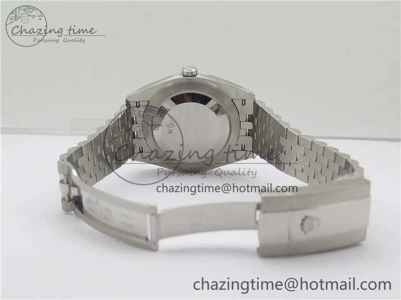 New DateJust 41 126334 ARF 1:1 Best Edition 904L Steel Blue Diamonds Dial on Jubilee Bracelet A2824
