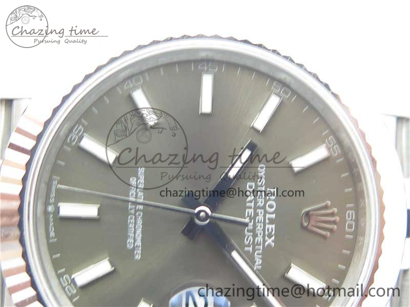 New DateJust 41 126334 ARF 1:1 Best Edition 904L Steel Gray Dial on Jubilee Bracelet A2824 V3