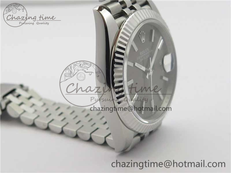 New DateJust 41 126334 ARF 1:1 Best Edition 904L Steel Gray Dial on Jubilee Bracelet A2824 V3