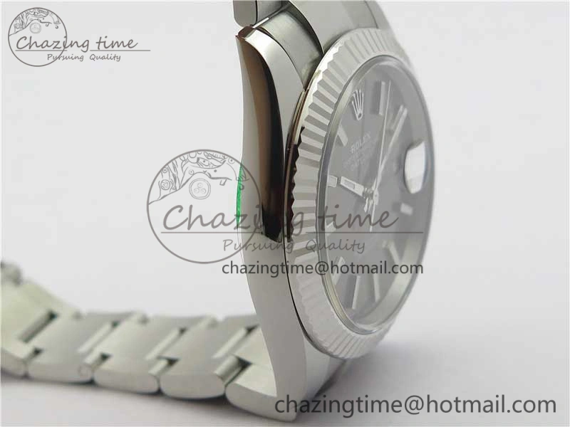 New DateJust 41 126334 ARF 1:1 Best Edition 904L Steel Gray Dial on Oyster Bracelet A2824 V3