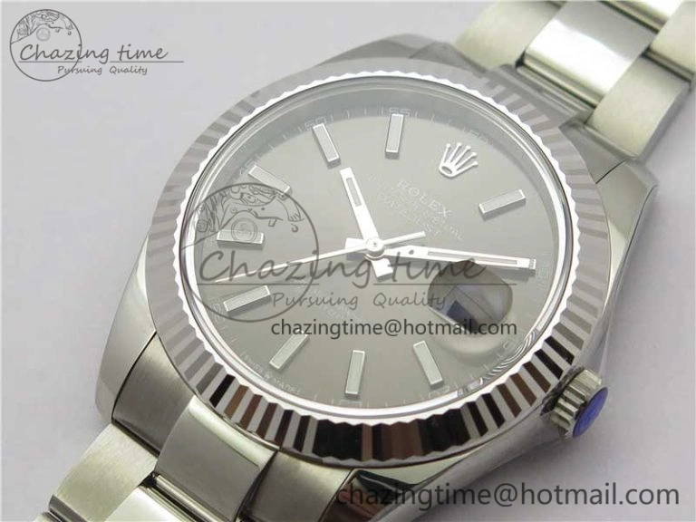 New DateJust 41 126334 ARF 1:1 Best Edition 904L Steel Gray Dial on Oyster Bracelet A2824 V3