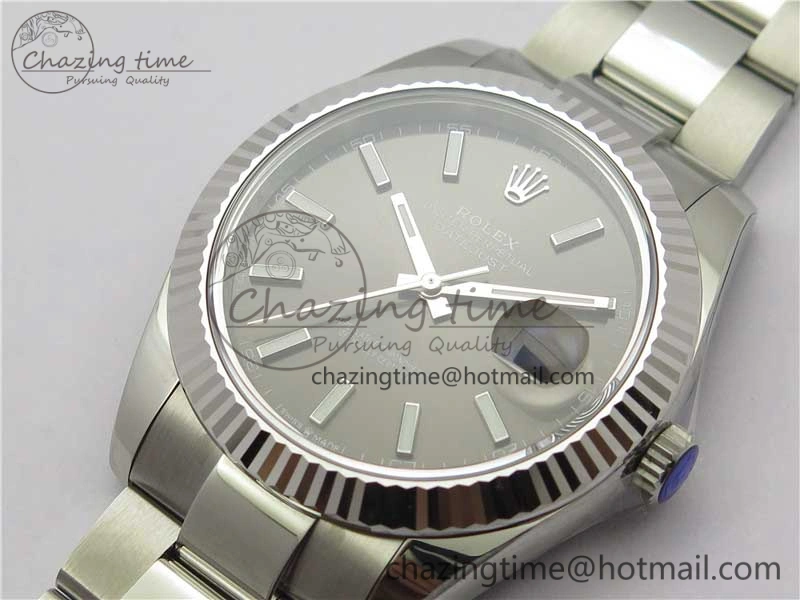 New DateJust 41 126334 ARF 1:1 Best Edition 904L Steel Gray Dial on Oyster Bracelet A2824 V3