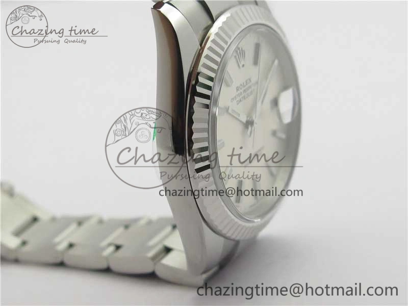 New DateJust 41 126334 ARF 1:1 Best Edition 904L Steel Silver Dial on Oyster Bracelet A2824 V3