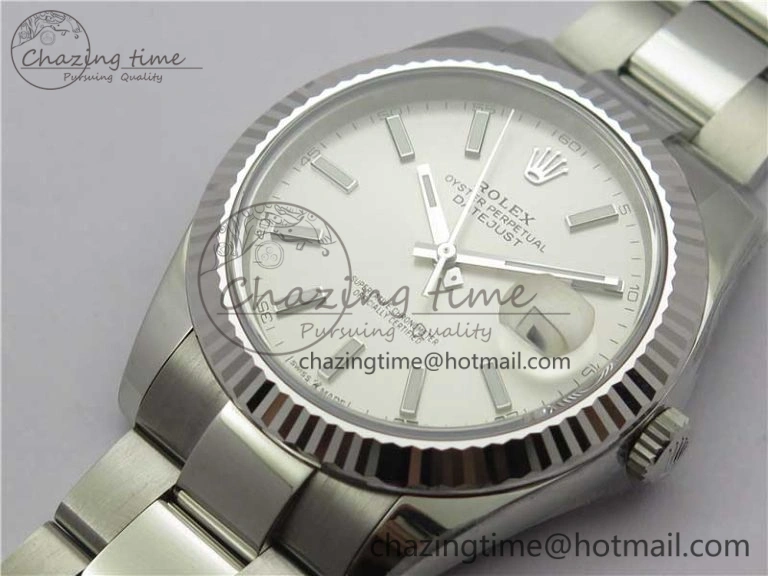 New DateJust 41 126334 ARF 1:1 Best Edition 904L Steel Silver Dial on Oyster Bracelet A2824 V3