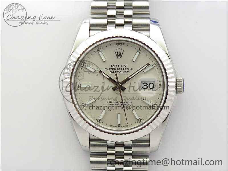 New DateJust 41 126334 ARF 1:1 Best Edition 904L Steel White Dial on Jubilee Bracelet A2824 V3