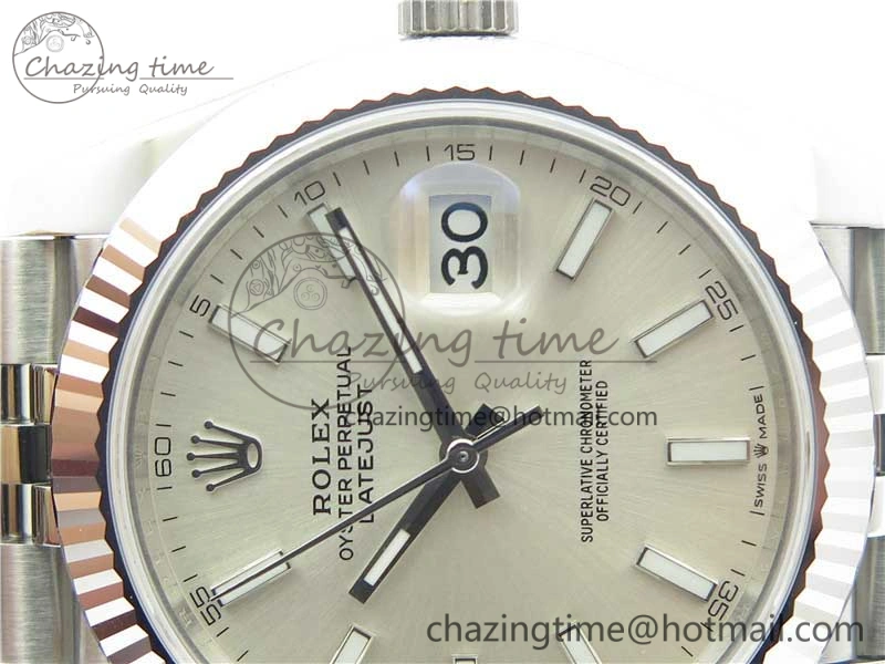 New DateJust 41 126334 ARF 1:1 Best Edition 904L Steel White Dial on Jubilee Bracelet A2824 V3