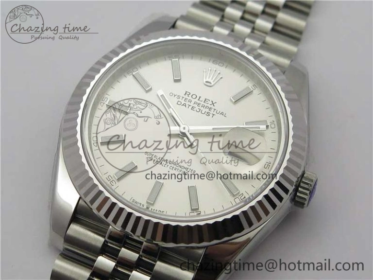 New DateJust 41 126334 ARF 1:1 Best Edition 904L Steel White Dial on Jubilee Bracelet A2824 V3