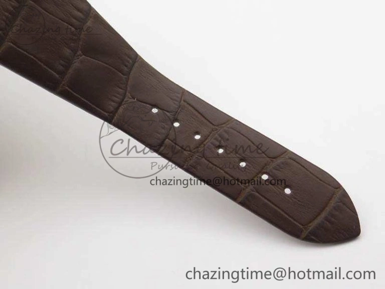 OCTO 12028 RG JL Best Edition White Dial On Brown Leather Strap A2824