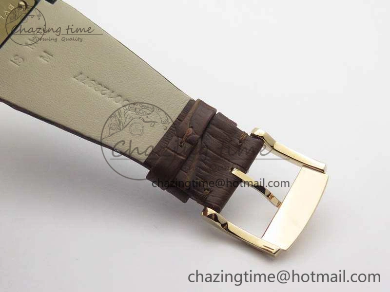 OCTO 12028 RG JL Best Edition White Dial On Brown Leather Strap A2824