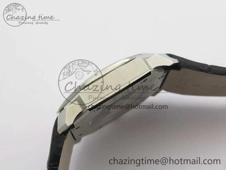 OCTO 12028 SS JL Best Edition Black Dial On Black Leather Strap A2824
