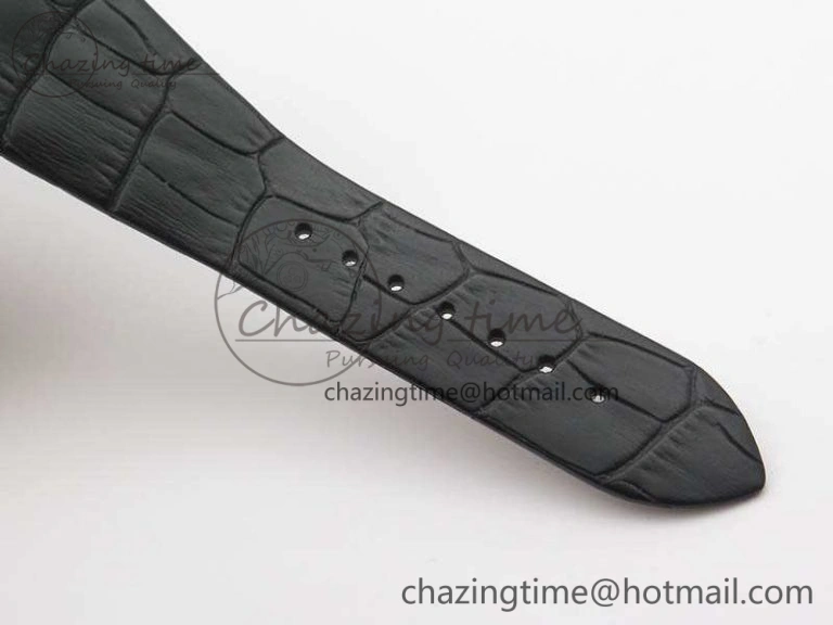 OCTO 12028 SS JL Best Edition Black Dial On Black Leather Strap A2824