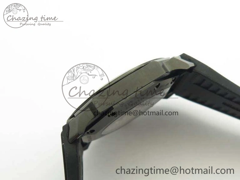 OCTO DLC JL 1:1 Best Edition Black Dial RG Markers On Rubber Strap BVL193 ( Free Leather Strap)