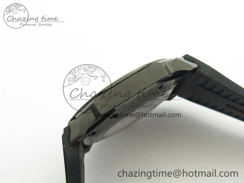 OCTO DLC JL 1:1 Best Edition Black Dial RG Markers On Rubber Strap BVL193 ( Free Leather Strap)
